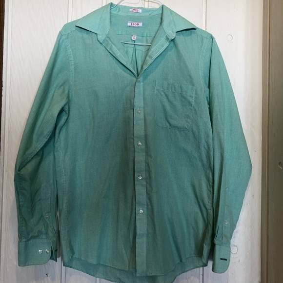 - Izod Men Casual Button Down Shirt size 15.5 34/35 - Picture 1 of 4